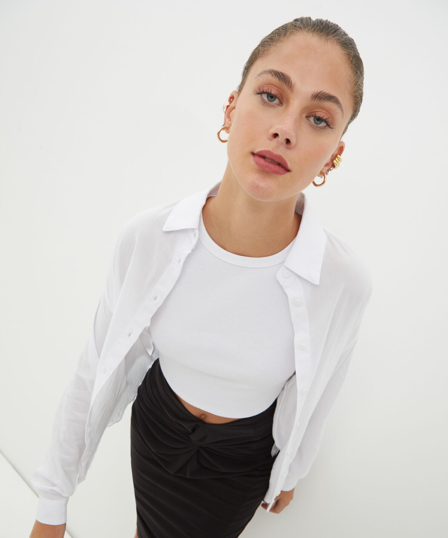 Camisa Blanca Clásica Para Mujer