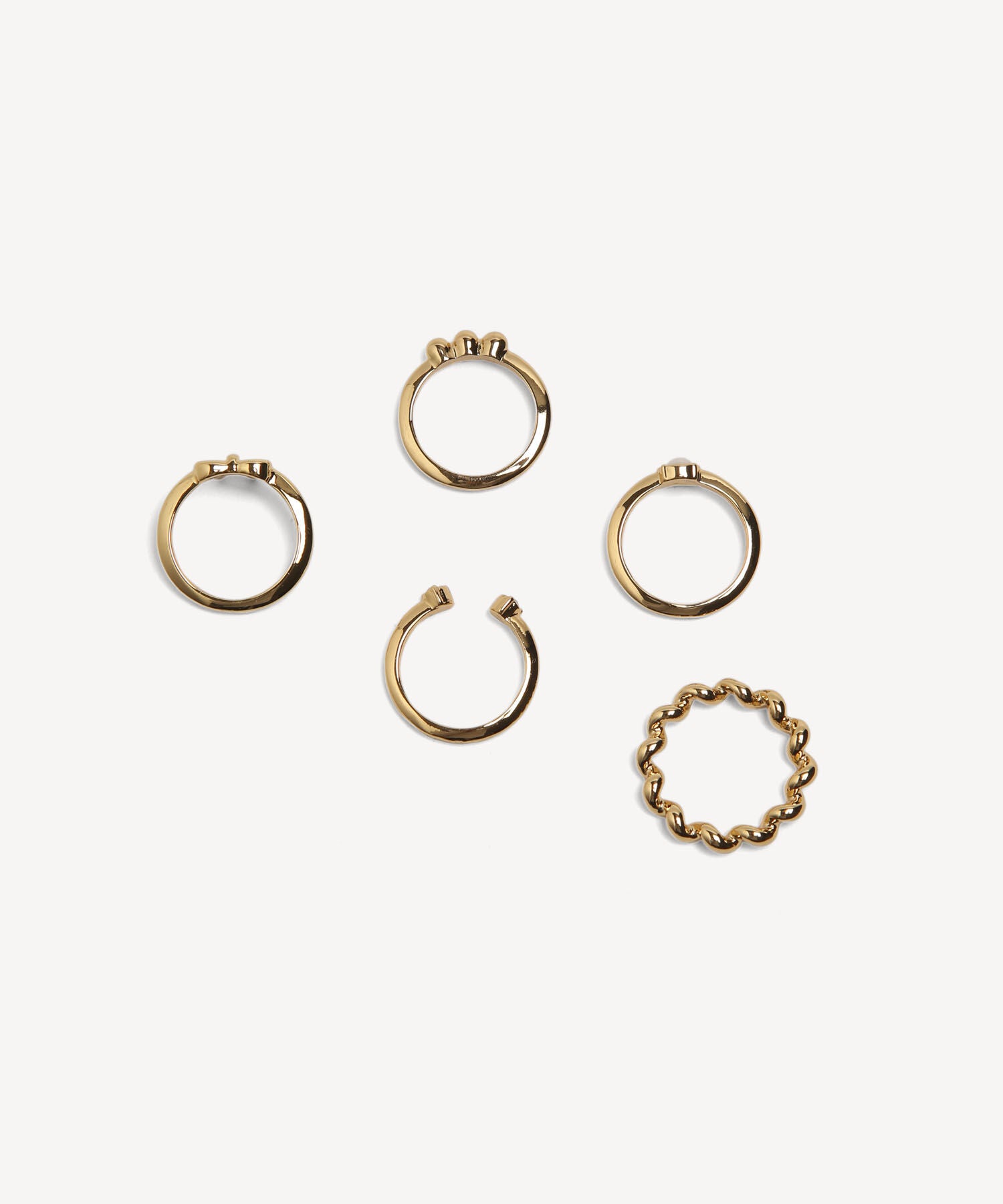 Anillo Set X5 Dorados
